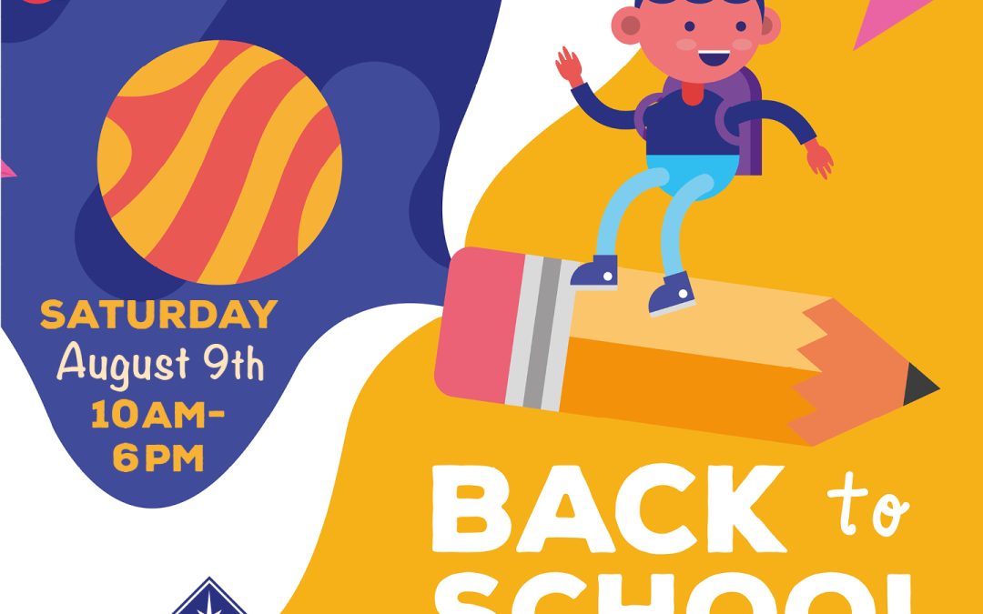 Mark your calendars for our Back to School Bash!